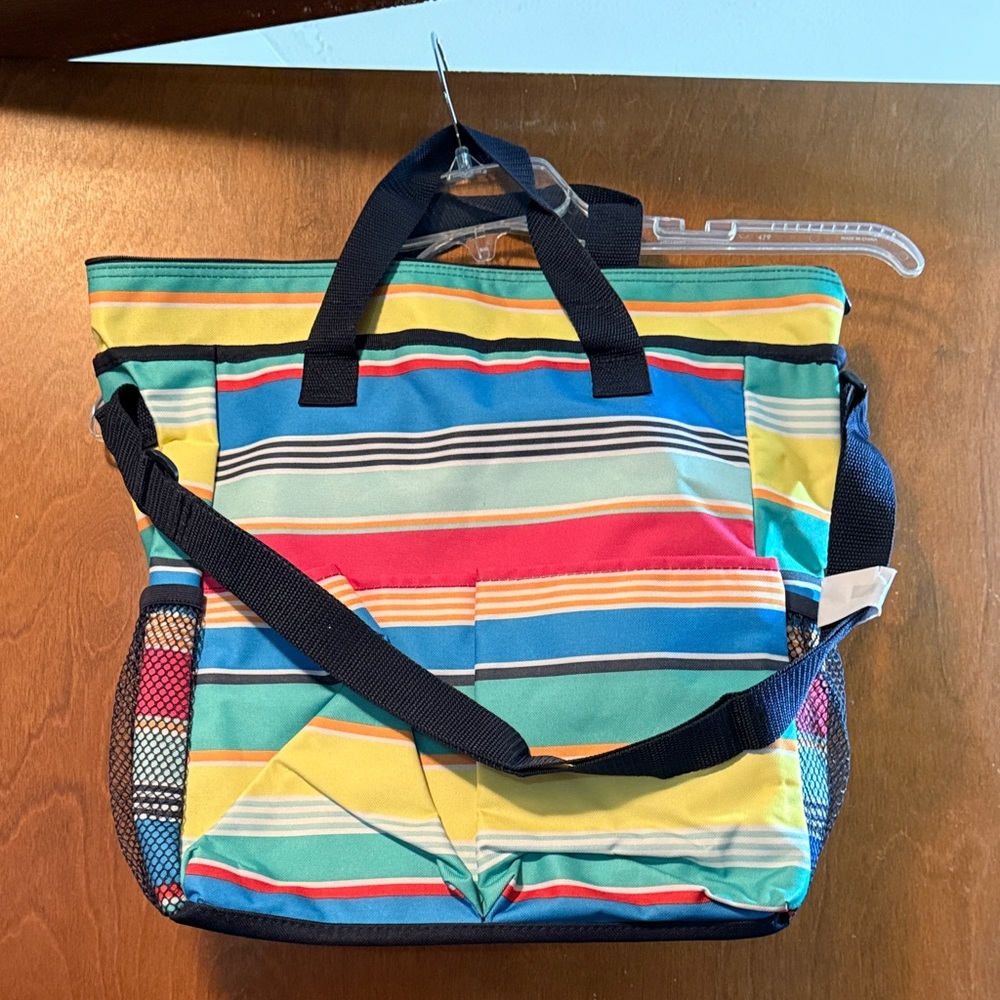 Striped Multicolor Tote Bag Thirty-One